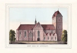 Güstrow Dom Mecklenburg-Vorpommern Lithographie Lisch - Picture 1 of 1