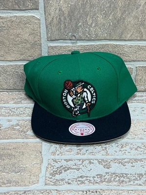 Mitchell & Ness Boston Celtics Baloncesto Verde Ajustable Snapback Gorra Gorra NUEVA Foto 1 de 4