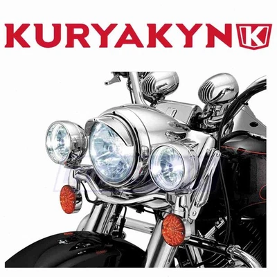 Kuryakyn Headlight Visor for 2001-2006 Harley Davidson FLSTFI Fat Boy - wt - Image 1 of 4