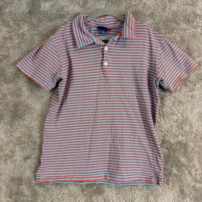 Papo d'Anjo Lisbon Red Blue Stripe Polo Shirt Boys 12 12Y - Image 1 of 4