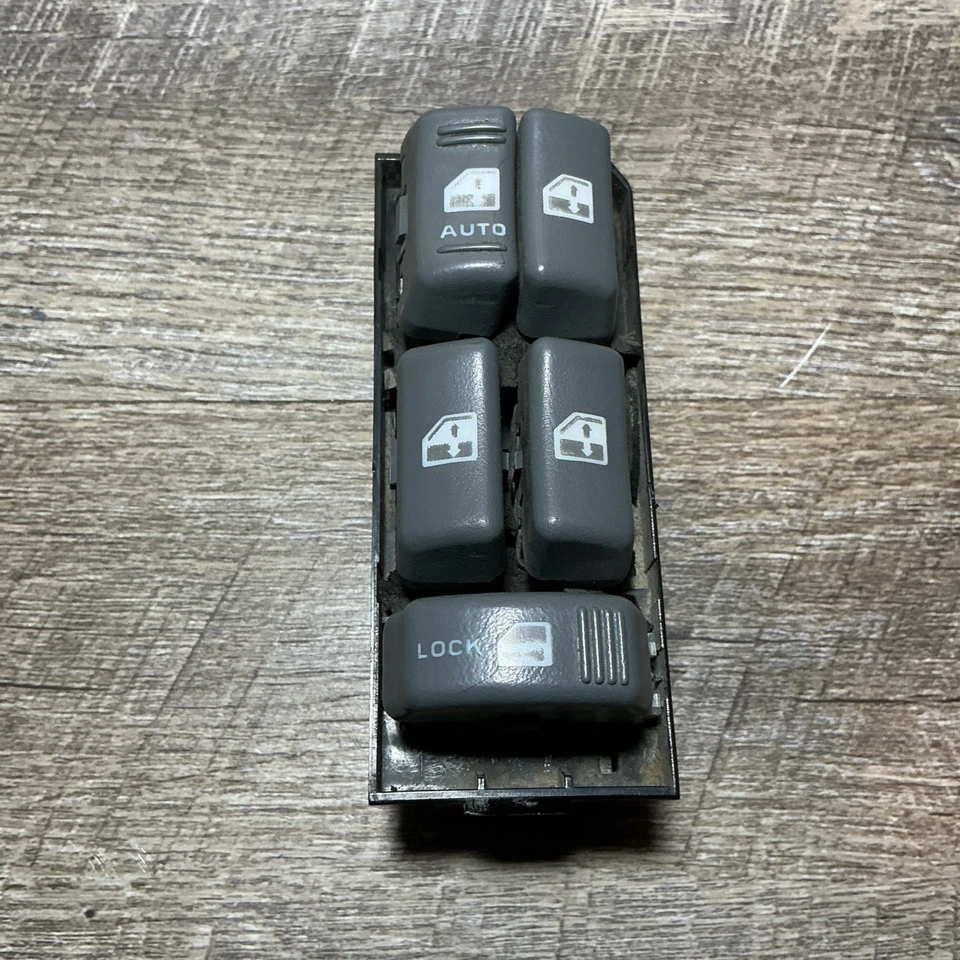 Interruptor de ventana eléctrica Yukon Tahoe Suburban Driver Master 1995-1999 gris OEM Foto 1 de 4