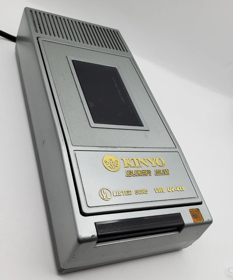 Rebobinadora VHS Kinyo Super Slim UV-413 de colección probada funciona devolución rápida de cinta Foto 1 de 4