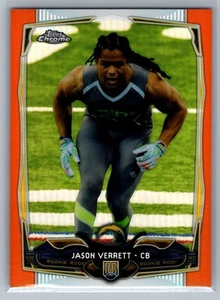 Jason Verrett 2014 Topps Chrome Orange Refractors #195 San Diego Chargers RC - Picture 1 of 2