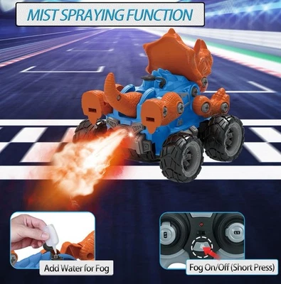 Remote Control Monster Trucks for Boys Age 4-7 8-12 Year Old - RC Dinosaur Car T - Image 1 of 4