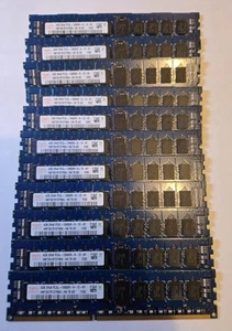 Kit mémoire RAM pour serveur enregistré Hynix 12 Go (3 x 4 Go) 2 Rx8 PC3L-10600R DDR3L-1333 - Photo 1/3