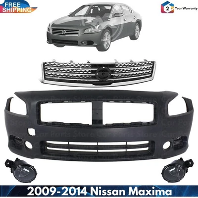 Front Bumper Cover Fascia & Grille Assembly For 2009-2014 Nissan Maxima Foto 1 de 4