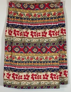 Susan Bristols Casuals Skirt Sz 8 Faux Wrap French Provencial Print VTG NEW - Picture 1 of 11
