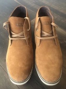 LL Bean Stonington Chukka Boots Mens Size 10 W Brown Caramel Pecan Suede NEW - Picture 1 of 12