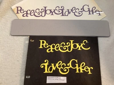 Troquel de tira decorativo Sizzix Sizzlits - ÚNETE A LA ALEGRÍA - PAZ ALEGRÍA AMOR Foto 1 de 3