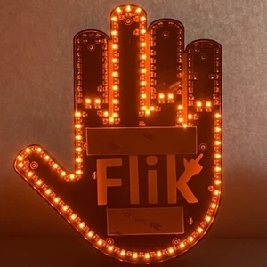 LIK Original Mittelfingerlicht - Gib dem Vogel & Welle Hallo an andere Fahrer - Bild 1 von 7