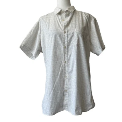 Camisa Banana Republic Camden Fit Personalizada 078 Lavada Blanca Gris Talla L Foto 1 de 4