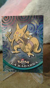 #64 Kadabra Topps Blue TV Animation Pokemon Card 2000 holo foil - Picture 1 of 3