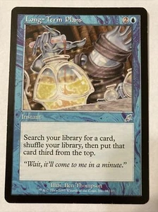 1x Long-Term Plans MTG **UP (Scourge, English) - Picture 1 of 2