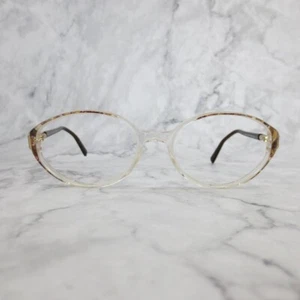 Luxottica LU4267 O447 Eyeglasses Oval Clear Brown Full Rim Frames 51-16-130 - Picture 1 of 11