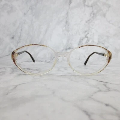 Luxottica LU4267 O447 Anteojos Ovalados Marrón Transparente Monturas de Borde Completo 51-16-130 Foto 1 de 4