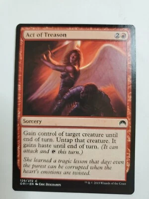 MTG Magic The Gathering Card Act of Treason Sorcery Red Magic Origins 2015 - Image 1 of 2