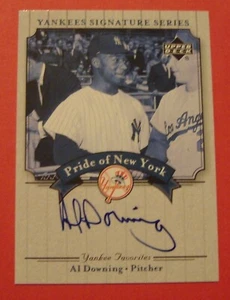 2003 Upper Deck Yankees Signature Series Al Downing Autograph NY Yankees - Picture 1 of 10