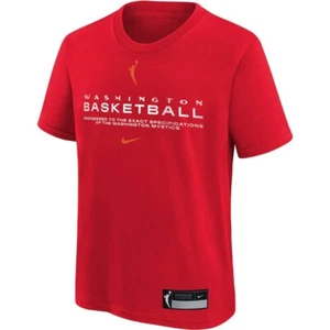 Nike Washington Mystics Red On Court Legend Essential Practice T-Shirt Youth LG - Picture 1 of 2