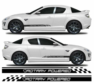 Mazda RX8 R3 Side Stripes Graphics Decals Any Year Any Colour - Picture 1 of 4