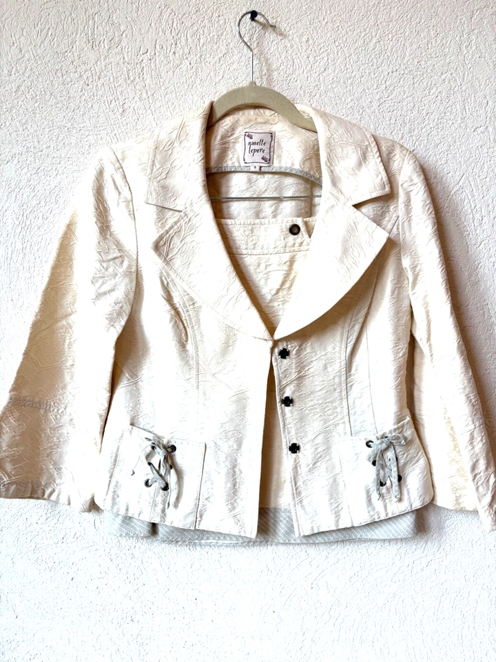 Traje de falda para mujer Nanette blanco roto crema - talla 6/8 Foto 1 de 4