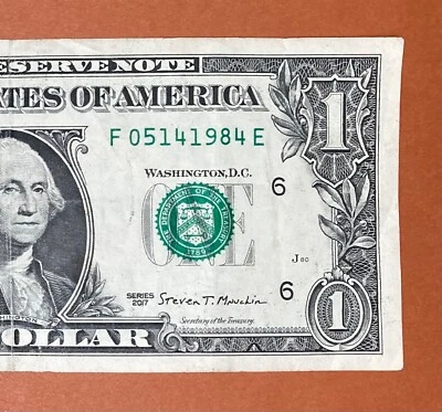 May 14, 1984 (F 05141984 E) Birthday Note $1 One Dollar Bill - Image 1 of 3