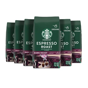 Ground Coffee—Dark Roast Coffee—Espresso Roast—100% Arabica—6 Bags (12 Oz Each) - Picture 1 of 8