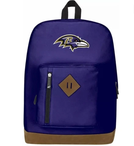 NWT NFL Baltimore Ravens Playbook Design Travel School Backpack FREE SHIPPING Cover