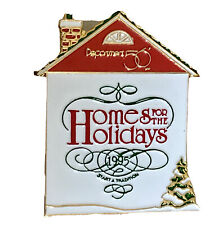 Vtg Department 56 Lapel Pin Home for the Holidays 1995 Christmas House A404