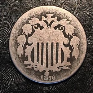 1876 Shield Nickel - High Quality Scans #G827 - Picture 1 of 2