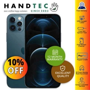 Apple iPhone 12 Pro Max 128GB Unlocked Pacific Blue - UK Model - EXCELLENT - Afbeelding 1 van 2