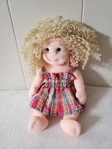 TY Beanie Kids - GOLDIE, Blonde Curly Hair Sundress, Retired, 1995 NWT - Picture 1 of 3