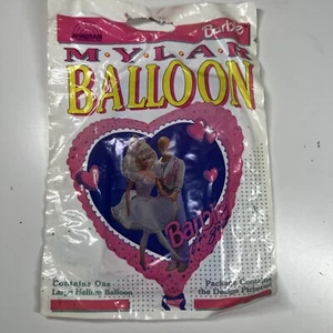 NEW IN PACKAGE Vintage Anagram Barbie Party Supplies 18 inch Mylar Foil Balloon - Picture 1 of 7
