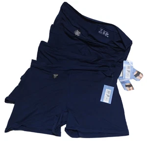 M&S Womens Sleep Shorts size 26 Flexifit Navy  4 pack - Picture 1 of 2