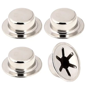Push on Pushnut Cap Fits 5/8 Inch Axles, 4 Pack Spring Steel Permanent...  - Picture 1 of 3