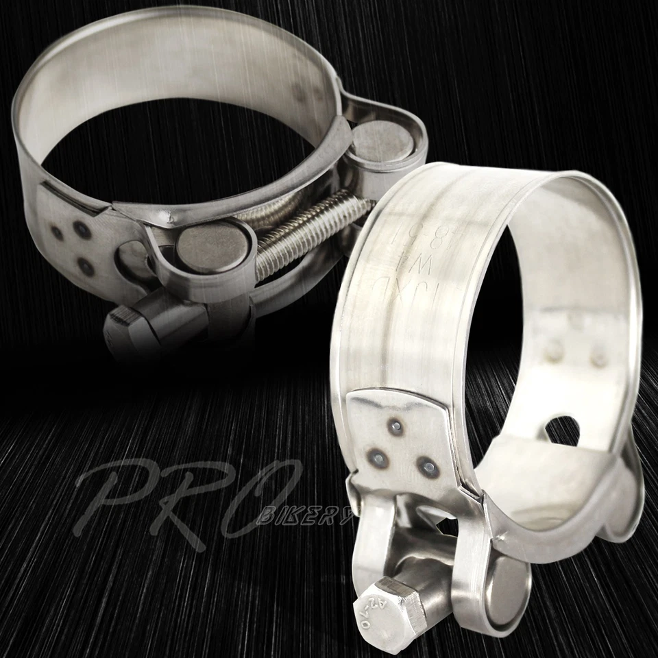 1 x Abrazadera de perno en T para manguera/tubo/filtro de aire de acero al carbono galvanizado 1-7/8"-2" 48-51 mm Foto 1 de 1