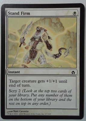 Stand Firm *PLAYSET* Magic MtG x4 Fifth Dawn SP - Image 1 of 2