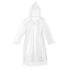 Transparent Rain Ponchos Emergency Ponchos Raincoat Wearable Thick Hooded