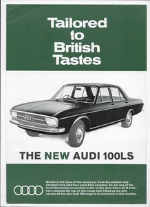 1969 Audi 100 LS car brochure + Audi price list, dated October 1969 - Picture 1 of 8