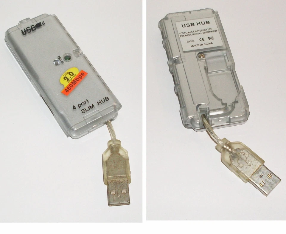 Moltiplicatore Porte USB - 4 PORTE 480 Mbps - SLIM HUB - PORTABLE - Immagine 1 di 1