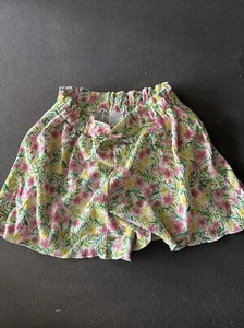 zara girls printed watercolor flower shorts size 10 NNT - Picture 1 of 4
