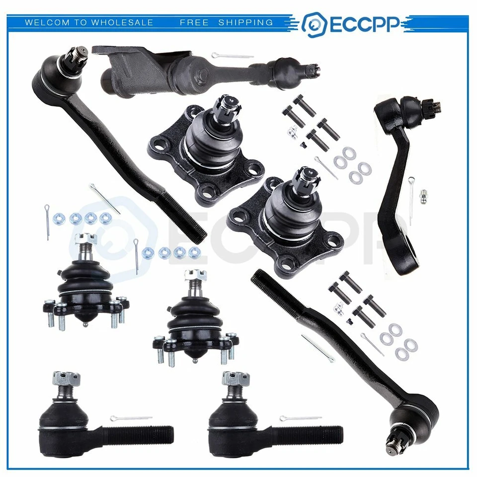 Kit de suspensión delantera 10 piezas para Toyota 4 Runner 1986-1988 1989 4x4 rótula Foto 1 de 4
