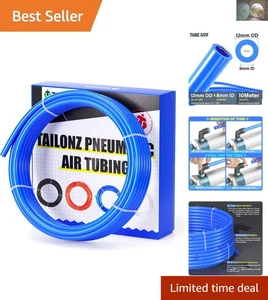 Hochleistungs-PU-Luftschlauch 10 m blau - 12 mm Außendurchmesser, 8 mm Innendurchmesser, extreme Temperaturbeständigkeit - Bild 1 von 11