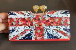 Portafoglio Ted Baker London chiusura pelle verniciata lucida "Meglio Kate che mai" M44 - Foto 1 di 12
