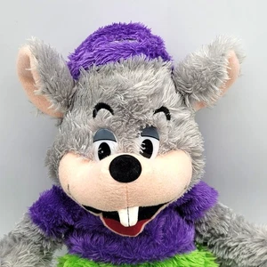 Chuck E Cheese Pizza Mouse Chenille Soft Plush Stuffed Animal 21" Floppy 2012 RA - Picture 1 of 9