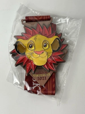 Медаль RunDisney Virtual 5k 2021 Simba — The Reimagined Classic - Изображение 1 из 4