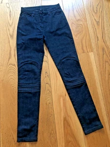 FUSALP PANTS WOMEN'S DENIM SNOW SKI SELVAGE TAPERED JEANS EU 38 25x32" - Picture 1 of 21