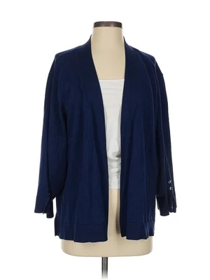 Avenue Women Blue Cardigan 26 W Plus - Image 1 of 4