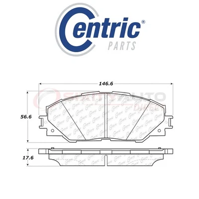 Centric C-TEK Ceramic Disc Brake Pads for 2009-2010 Pontiac Vibe 2.4L L4 - fp - Image 1 of 4
