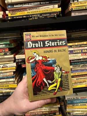 Droll Stories by Honore de Balzac - 1955 Paperback - Vintage Avon - Illustrated Foto 1 de 4