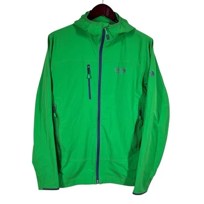 Mountain Hardwear Super Chockstone Hooded Jacket Mens M Green Full Zip Softshell - Image 1 of 4